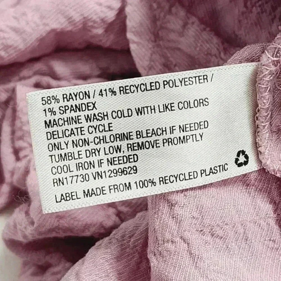 Knox Rose Mauve Textured Cap Sleeve Tunic Mini Dress M - Picture 5 of 9